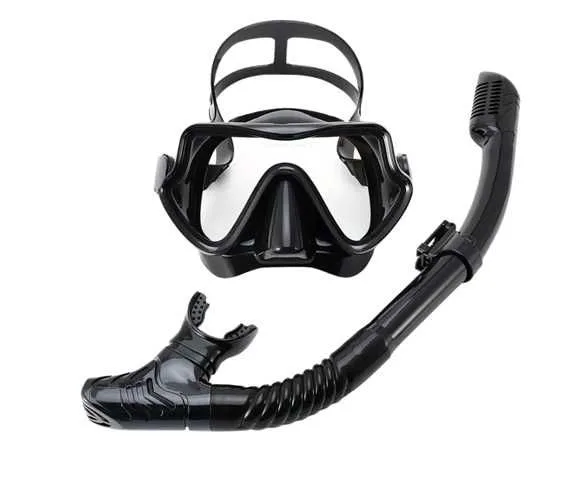 KIT DE SNORKELLING - GAFAS Y TUBO DE VALVULA SECA