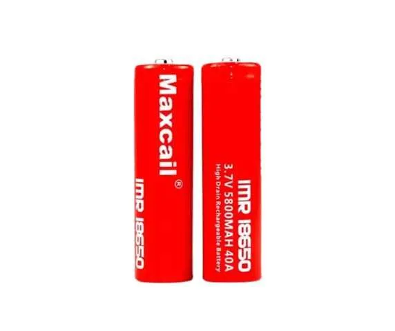 BATERIA ROJA IMR I8650 - 5800 MAH - TIPO PILA MEDIANA