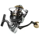 CARRETE BKS4000 - 5.2:1 - GRIS CON DORADO CON MANGO DE COMBATE