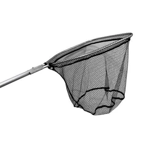 CHAYO DE PESCA DE ALUMINIO Y MALLA NEGRA