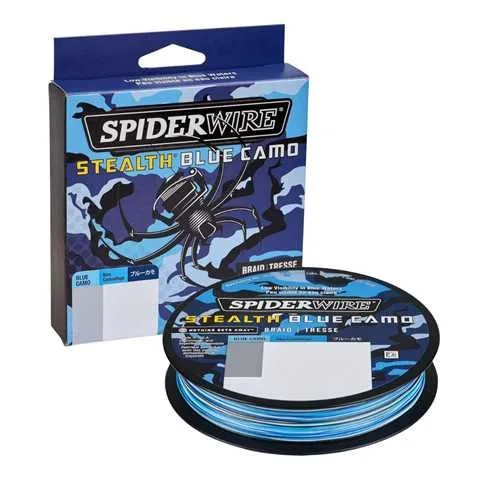 LINEA SPIDERWIRE STEALTH BLUE CAMO 80 LB - 274 M