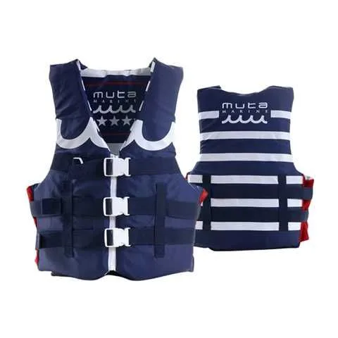 CHALECO SALVAVIDAS AZUL OSCURO CON BLANCO L/XL